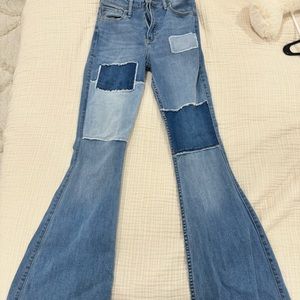 Hollister Flared patched jeans